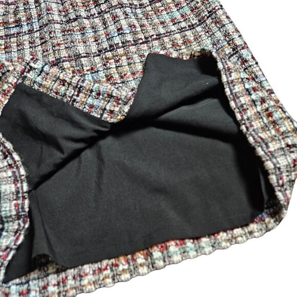 Talbots Bouclé Tweed Pencil Skirt Womens 10 Plaid Polyester Acrylic Blend - Picture 6 of 8